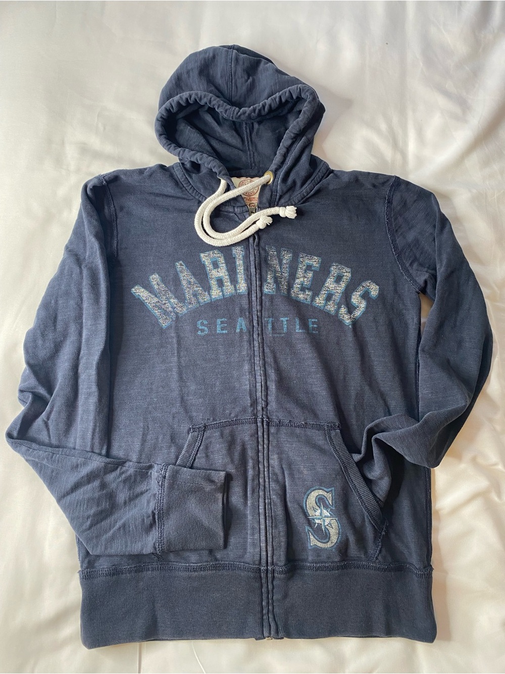 47 Brand Seattle Mariners Navy Zip-Up Hoodie